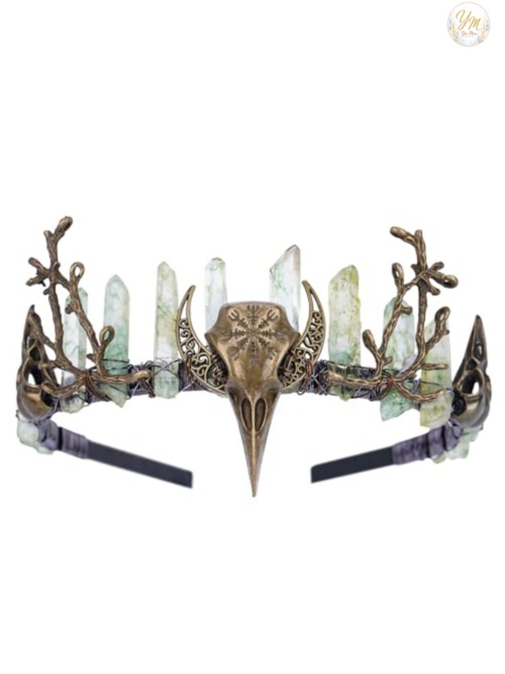 Handmade Raw Crystal Tiara Wire Wrapped Headband Fairy Crown